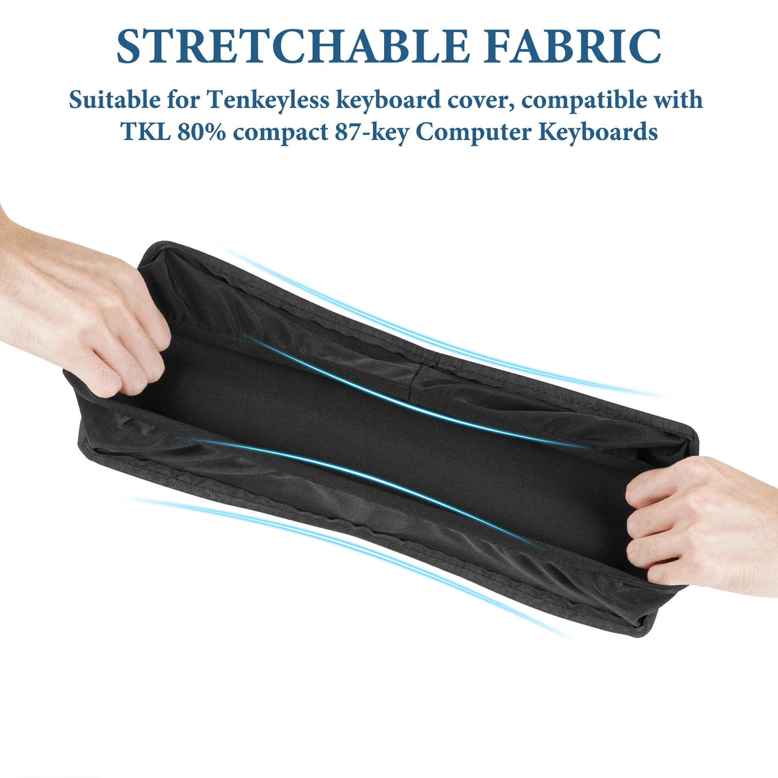 Geekria Tenkeyless TKL Keyboard Dust Cover, Soft Silicone Keyboard Cover for 80% 87 Key Computer Mechanical Gaming Keyboard