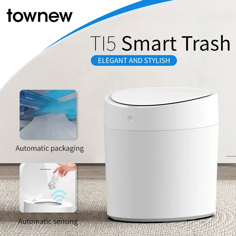 

TOWNEW T15 T AIR ONE smart trash can, self sealing automatic conversion, motion sensor