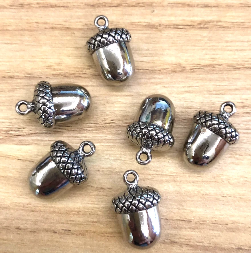 

6pcs 17*10mm Vintage & Lovely peanut design pendants for handmade accessories Zinc alloy metal HW3706