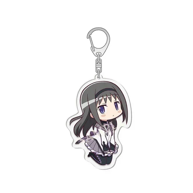 Anime Puella Magi Madoka Magica Keychain Kaname Akemi Homura Miki Sayaka Tomoe Mami Kyoko Key Chain Ring For Fans Gifts Jewelry