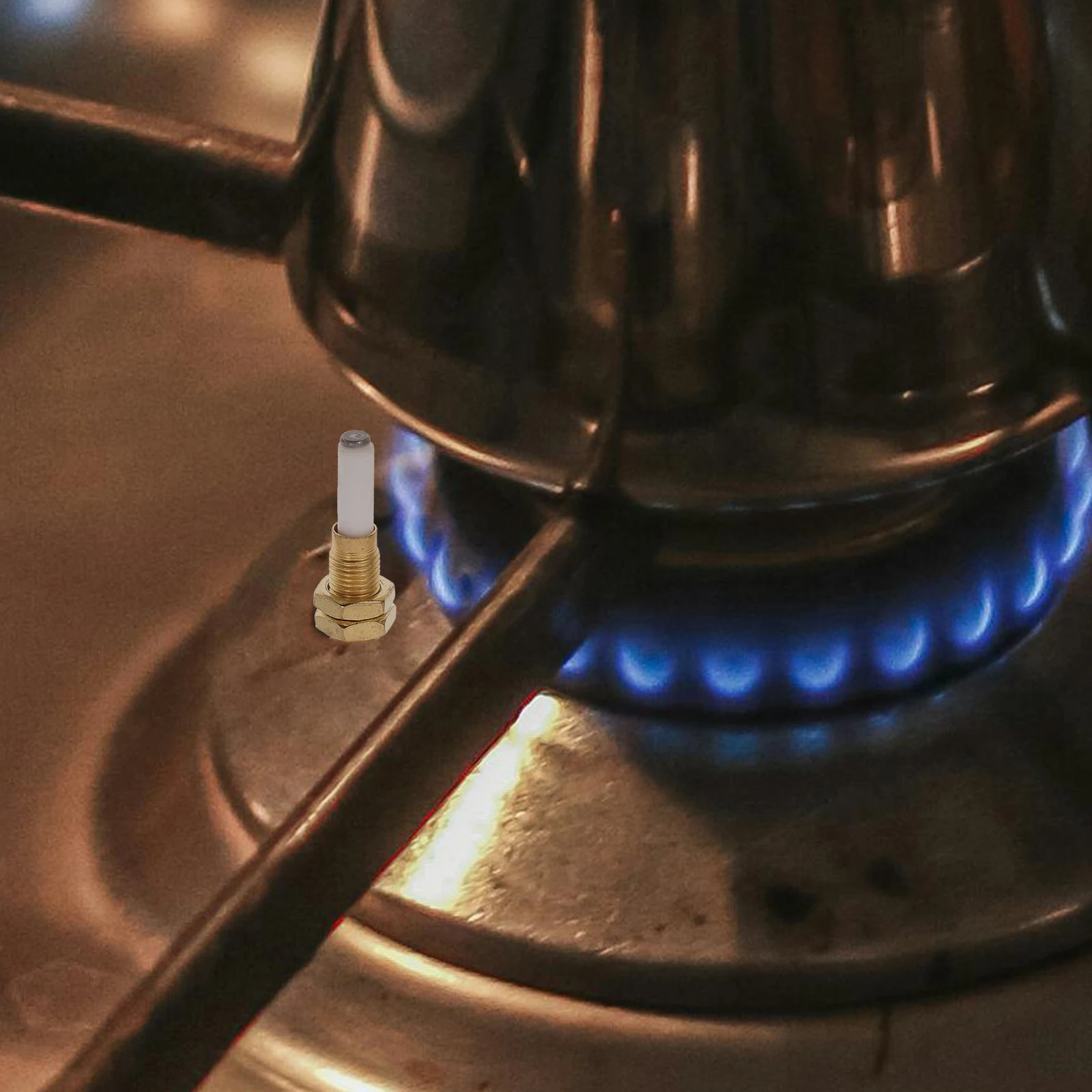 

2 set 2 Sets Ignition Sensor Ceramic Universal Gas Stove Burner Replacement Parts Adjustable Height BBQ Furnace Accessories