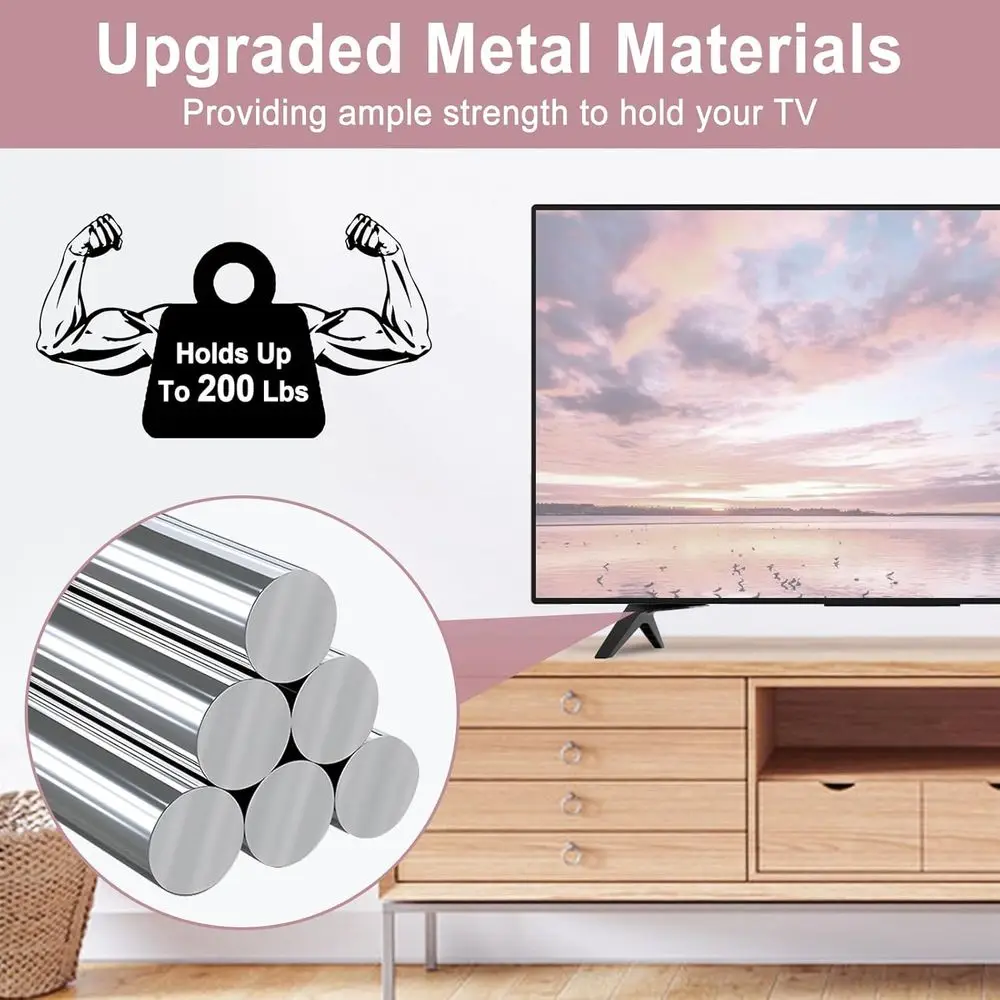 Suporte Universal para TV ou Pernas de Substituição para TVs de 70-75 Polegadas com Parafusos