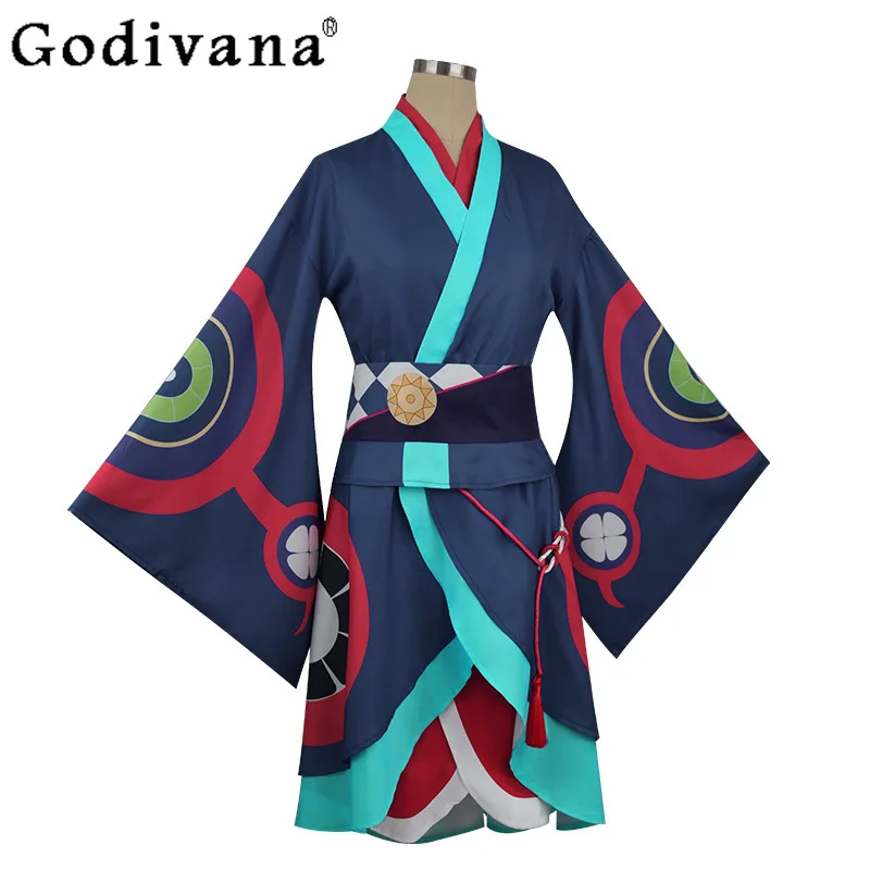 Anime Mononoke Cosplay Set Men Women Medicine Seller Costume Kimonos Suits Female Halloween Anime Game Outfits