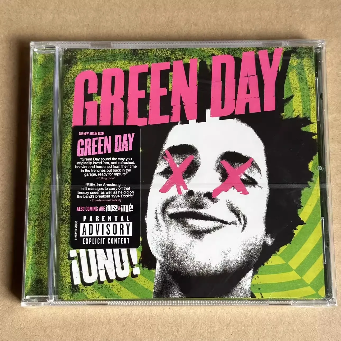 Kotak musik Pop Rock Green Day Billie Joe, CD iUno Album musik pembuat lagu Cosplay Walkman, kotak hadiah musik pesta