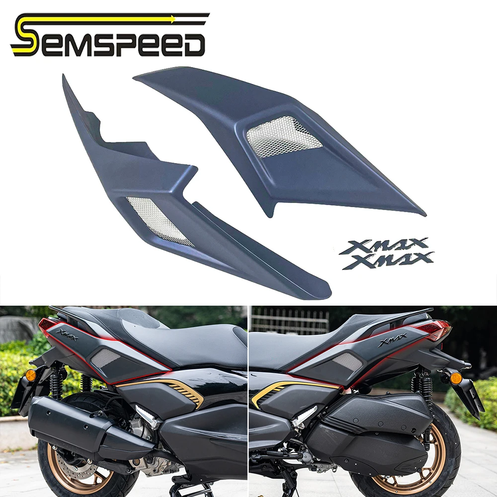 SEMSPEED For Yamaha X MAX V2 XMAX250 XMAX300 2023 2024 Tailstock Side Panel Cover Protector ABS Decoration Aerodynamics Trim Kit