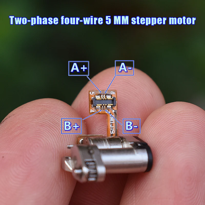 1PC 2 fasi 4 fili 1.6mm albero piatto micro precisione motore passo-passo planetario in metallo cambio motore passo-passo