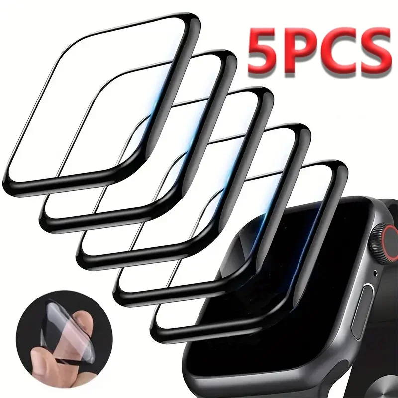 Protector Film For Apple Watch 49mm 46mm 44mm 45mm 40mm 41mm 42mm 38mm 3D Curved Screen Protectors iWatch Ultra 10 9 8 7 SE 6 5