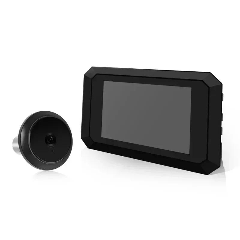 1080P Video Doorbell With 3.97” LCD Screen – 135° Wide Angle Peephole Camera, Two-Way Talk, Motion Detection, 1400mAh Battery, Supports MicroSD
