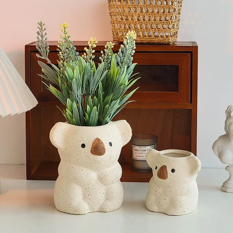 

Plants Accessories Bonsai Accessories Flower Pot Cute Koala Ceramic Succulent Planter Pots Garden Decoration Home Flowerpots