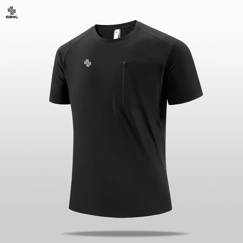 SBWL High Quality Men's Outdoor Running Casual Walking Training Weight Loss Sports Quick Drying T-Shirt Fitness Light Tee Tops