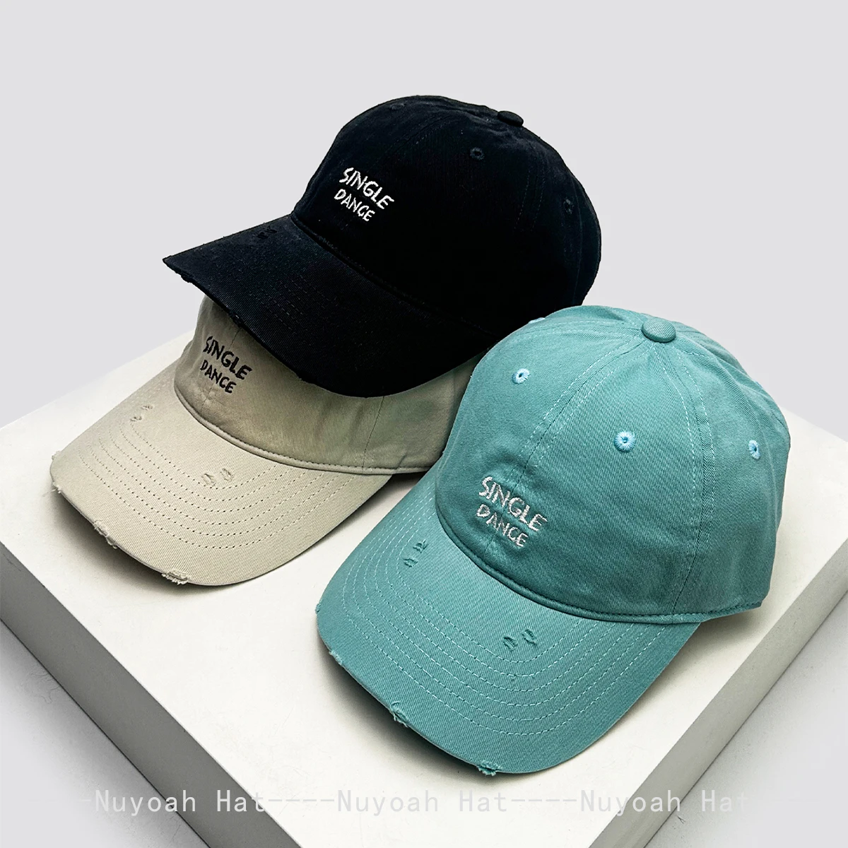 

New Men Women Japanese Broken Style Letters Embroidery Baseball Hats Sunshade Simple Versatile Casual Peaked Caps Fashion ins