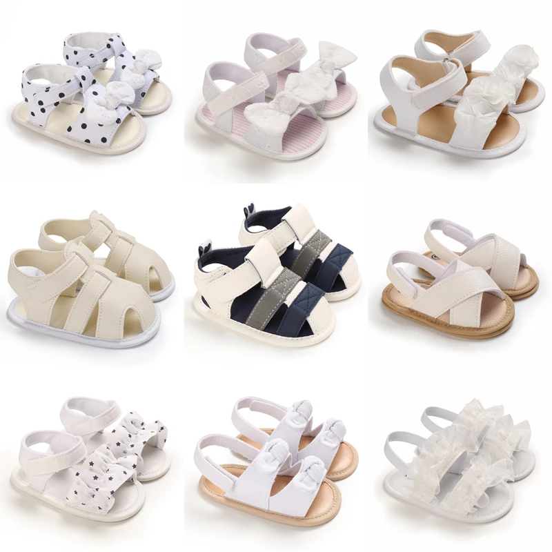 New Fashion Summer Infant Baby Sandals Newborn Boys Girls Casual Soft Bottom Non-Slip Breathable Prewalker 0-18Months