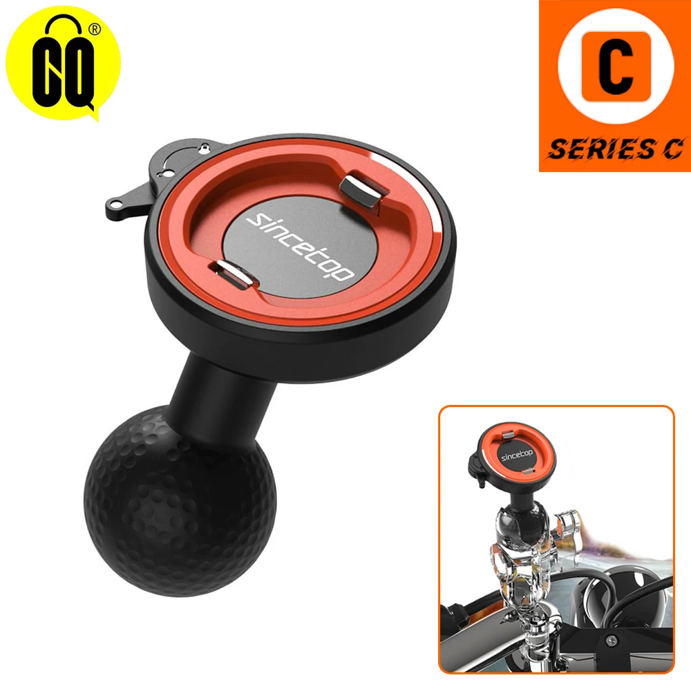 

Universal Motorcycle Phone Mount - 1" Ball Quick Release Clamp Bracket for iPhone, Samsung, Vivo - Bike Handlebar Holder
