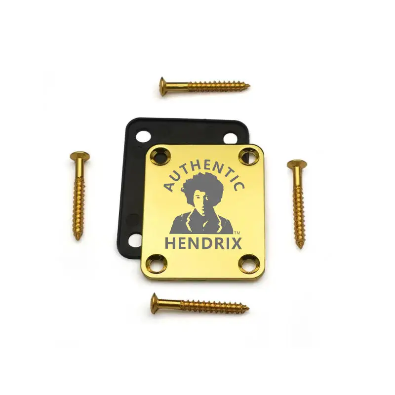 JIMI HENDRIX Signature Electric Guitar Neck Plate Gold/Silver/Black - view 5