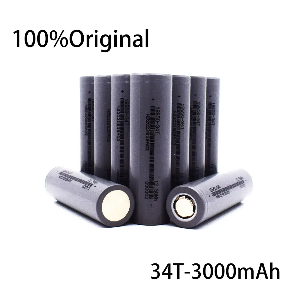 18650 34T10c1000 cycles Ion Rechargeable Battery, 3.7V, 3000mAh,Suitable for Toys, Flashlights, Power Tools and Other Equipment