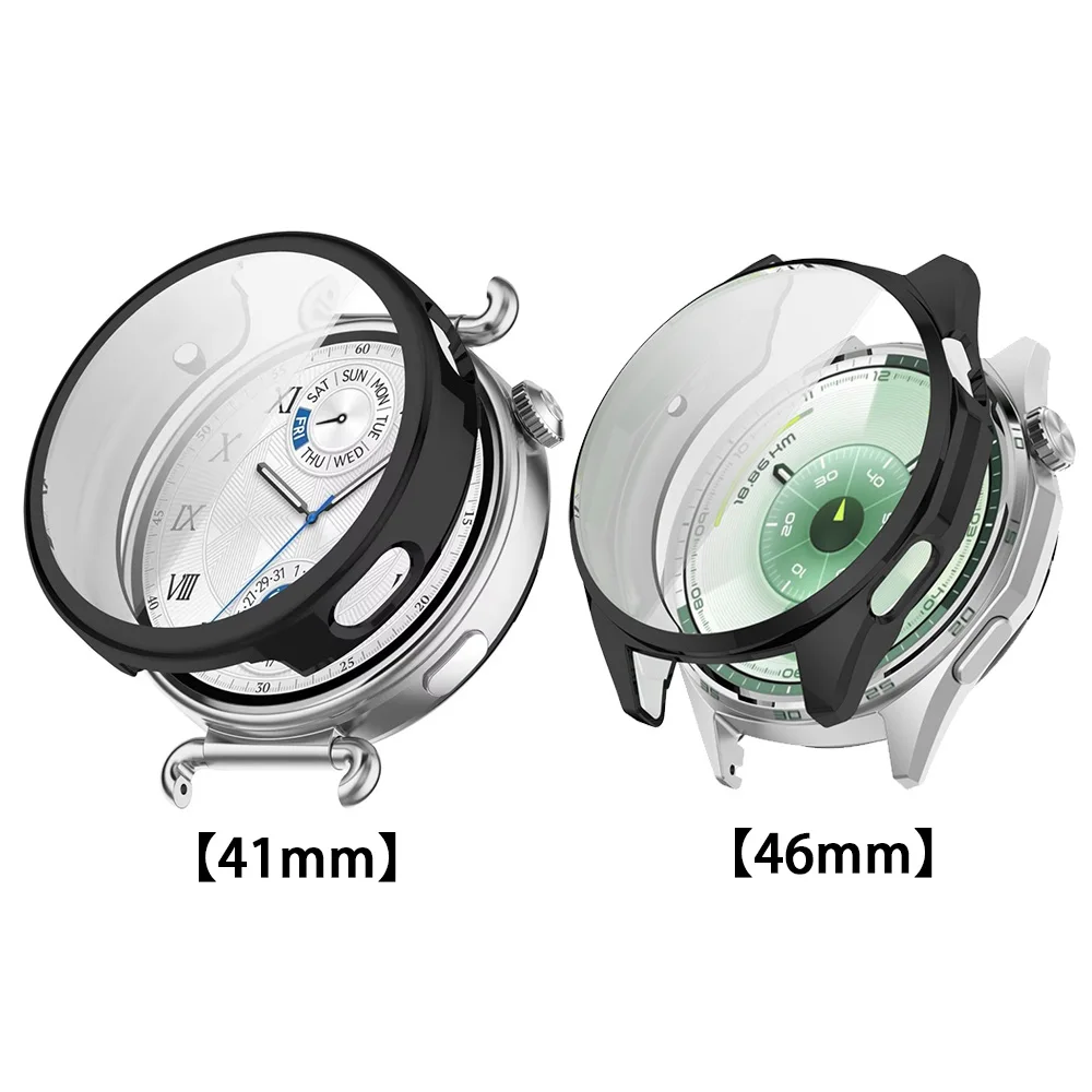 Case for Huawei Watch GT6 GT7 Tempered Glass 46mm Band Watch GT6 741mm Soft All-Around Screen Protector Cover Bumper Cases TPU