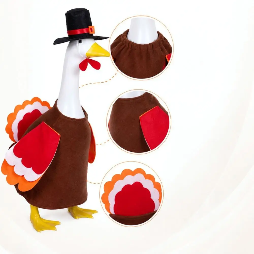 Turkey Costume For Porch Goose Decoration Thanksgiving Outdoor Yard Ornament Garden Lawn Festival Atmosphere Decor
