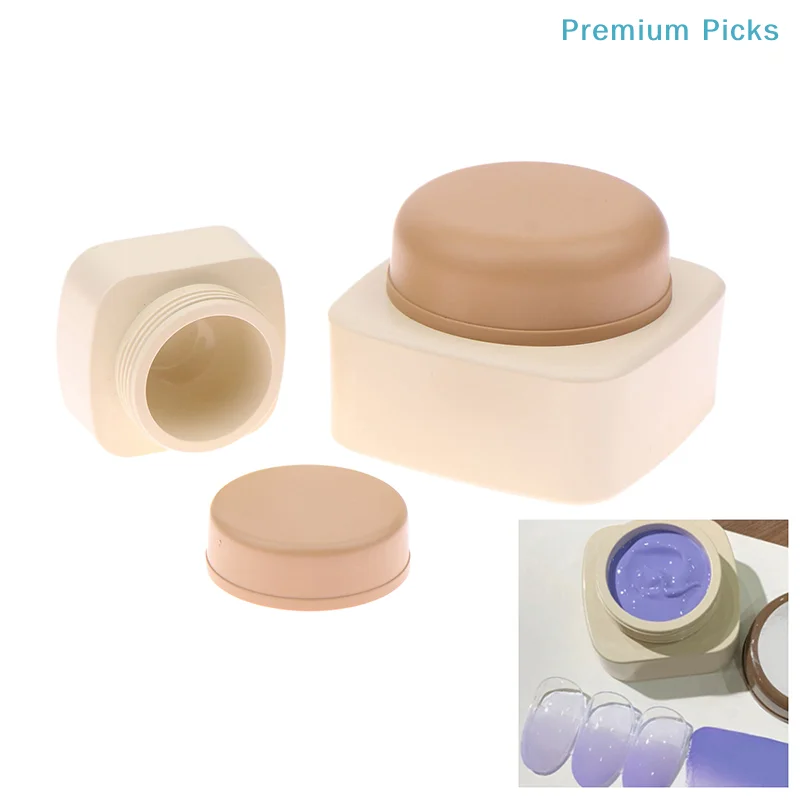 5/20g Empty Plastic Nail Art Cosmetic Square Containers Jar Face Cream Pot Nail Gel Powder Box Makeup Lotion Tool Packaging - view 2