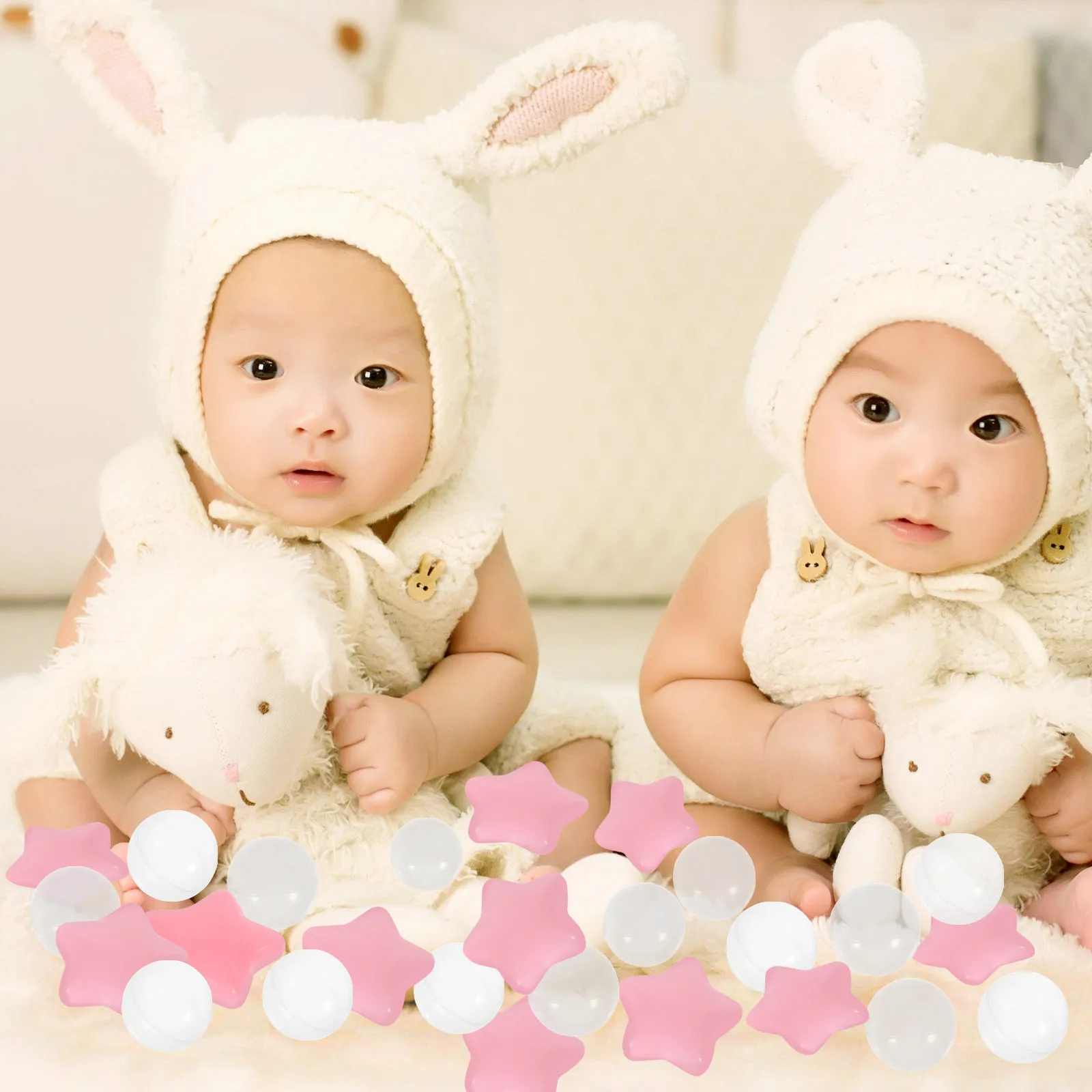 100 Pcs Children's Ocean Balls Toys for Babies Kids Water Swimming Pool Ballpit