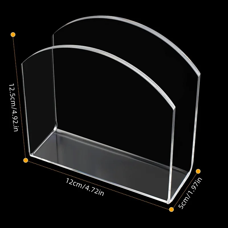 Porta tovaglioli in acrilico trasparente, porta fazzoletti, dispenser, porta asciugamani di carta, cucina, ristorante, supporto verticale dal design moderno