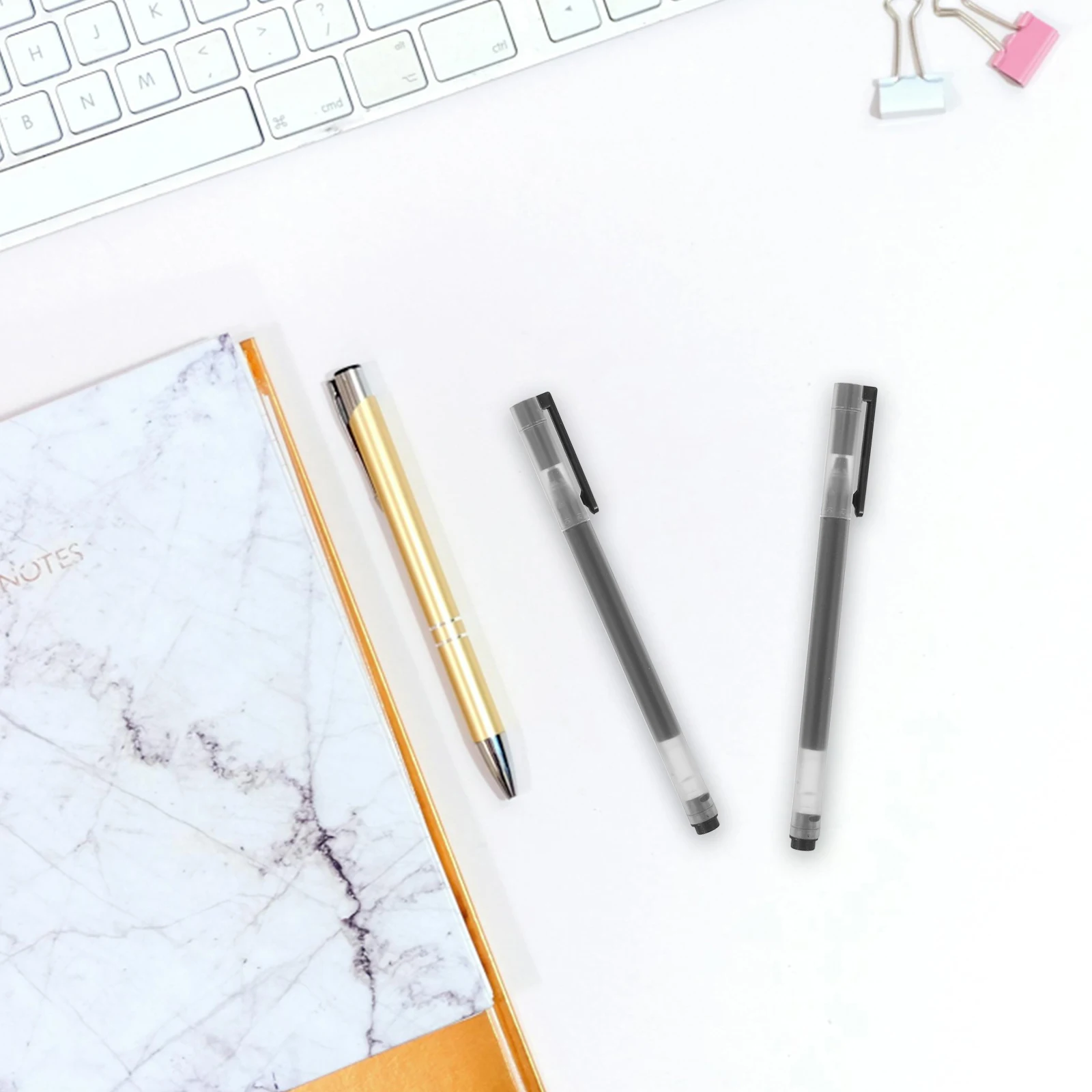 

20 Pcs Ink Pens Large Capacity Smooth Writing Office School Supplies Business Essentials No Bleed Pens for Study