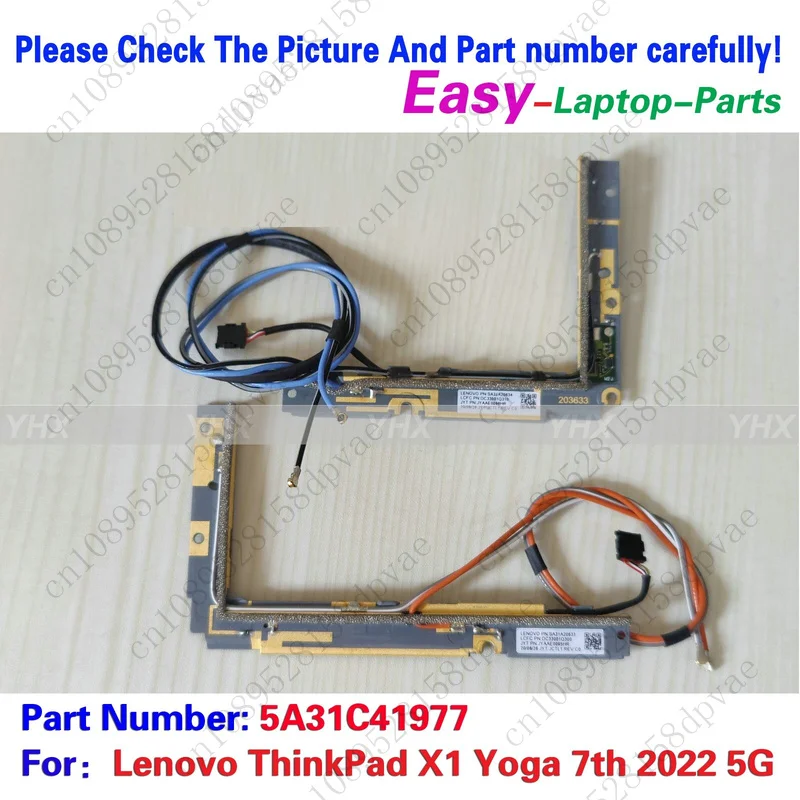 

GYX New 5A31C41977 For Lenovo ThinkPad X1 Yoga 7th 2022 5G Antenna WWAN FM350-GL