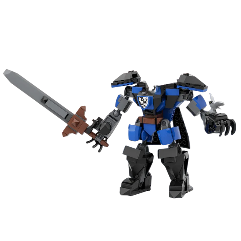 لعبة مكعبات بناء MOC نموذج ميكا مصغر مجموعة ألعاب تجميع إبداعية كهدية للعطلات مناسبة لصبي عيد الميلاد