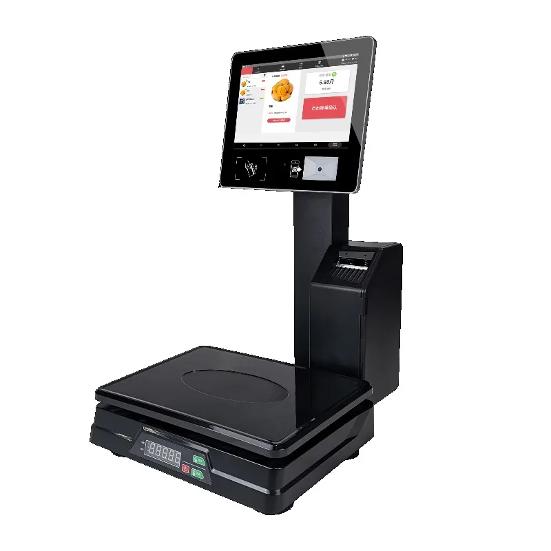 New Design 10.1 Inch Touch Screen Weighing Scales All in One Electronic POS Scale view 5