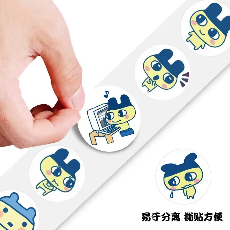 Tamagotchi Mametchi animation peripheral creative cartoon cute roll paste secondary hand account decoration stickers wholesale view 4