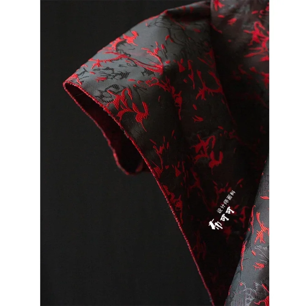 

Жаккардовая ткань с вышивкой, текстура в стиле шинуазри, хань, Cheongsam, винтажное пальто, ткань для шитья одежды, полиэстер, материал