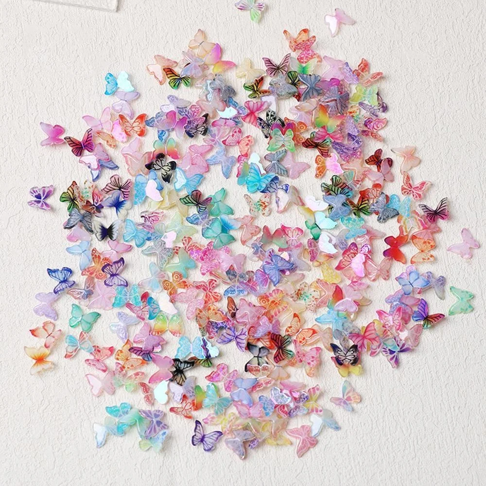 30Pcs 3D Butterfly Nail Art Decorations Mixed Color Rhinestone Nail Gems for Gel Acrylic Natural Nails DIY Manicure Accessories