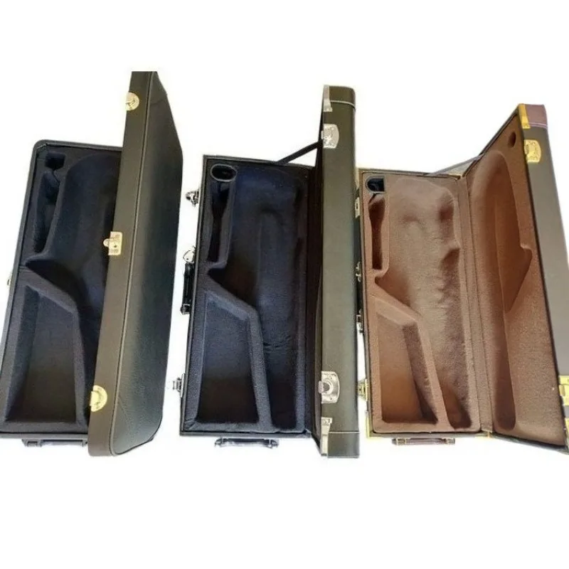 Leather Alto Saxophone Case Drop-proof Shockproof Waterproof Portable Square Tenor Saxophone Case Musical Instrument Accessories