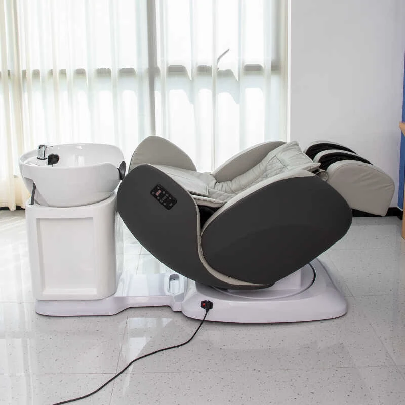 Bojue Massage , Washing , Multifunctional Rotating Scalp Chair, Hair Care Salon Shampoo Bed