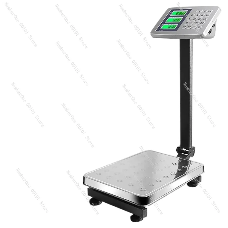 

Commercial bench stainless steel 150kg electronic scale 100kg scale folding scale stainless steel material waterproof