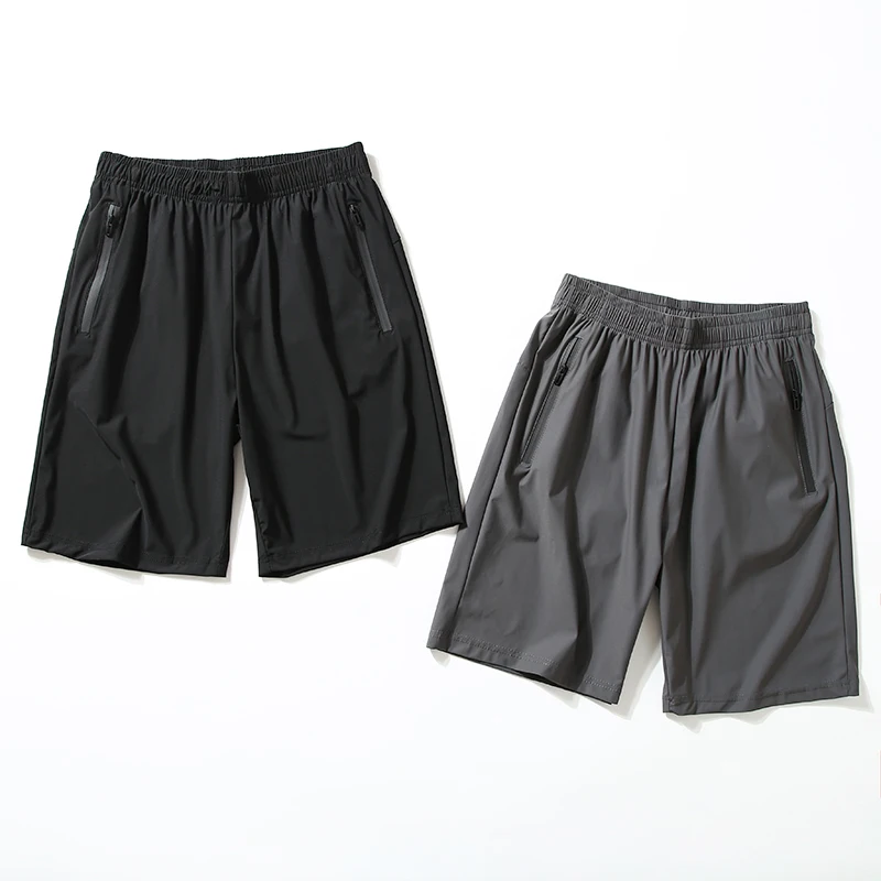 

Приятное для кожи прохладное ощущение! Впитывающий пот дышащий! Летние мужские тонкие эластичные спортивные повседневные орты из ледяного шелка Qui Dry