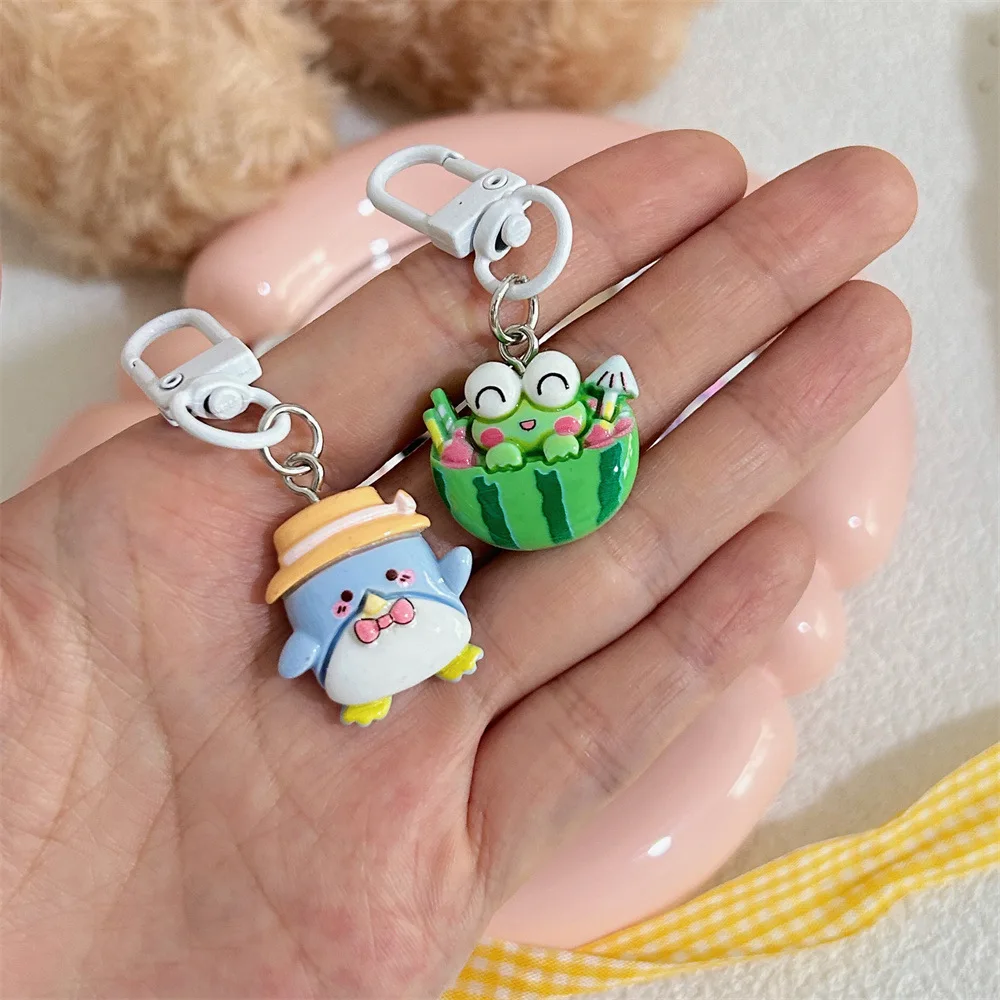 Kawaii Mini Sanrio Keychain Pendant For Women Girls Cartoon Cute Anime Keychain Creative Backpack Decoration Accessories Gifts