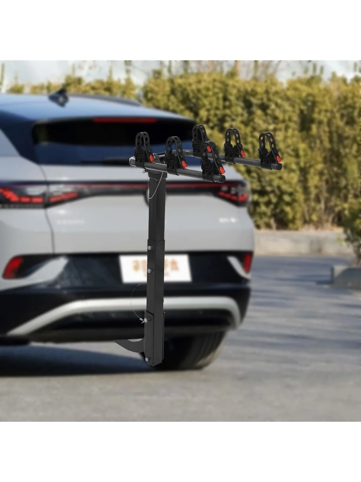 

Складная велосипедная стойка для легковых автомобилей, грузовиков, внедорожников, автомобильная велосипедная стойка, крепление для велосипеда, складная стальная рама, подходит для большинства рамок, емкость 154 фунтов