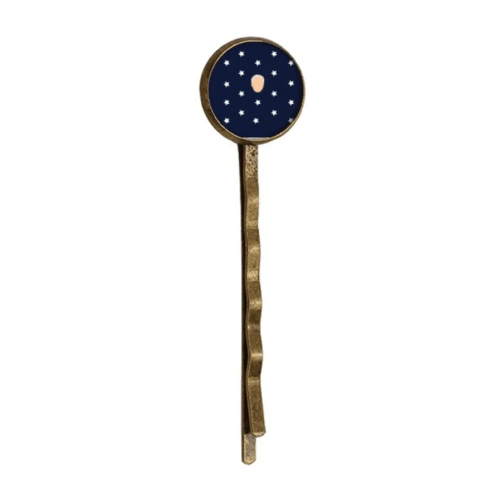 

America President Person Biden Blue Stars Retro Metal Hair Bobby Pin Headwear