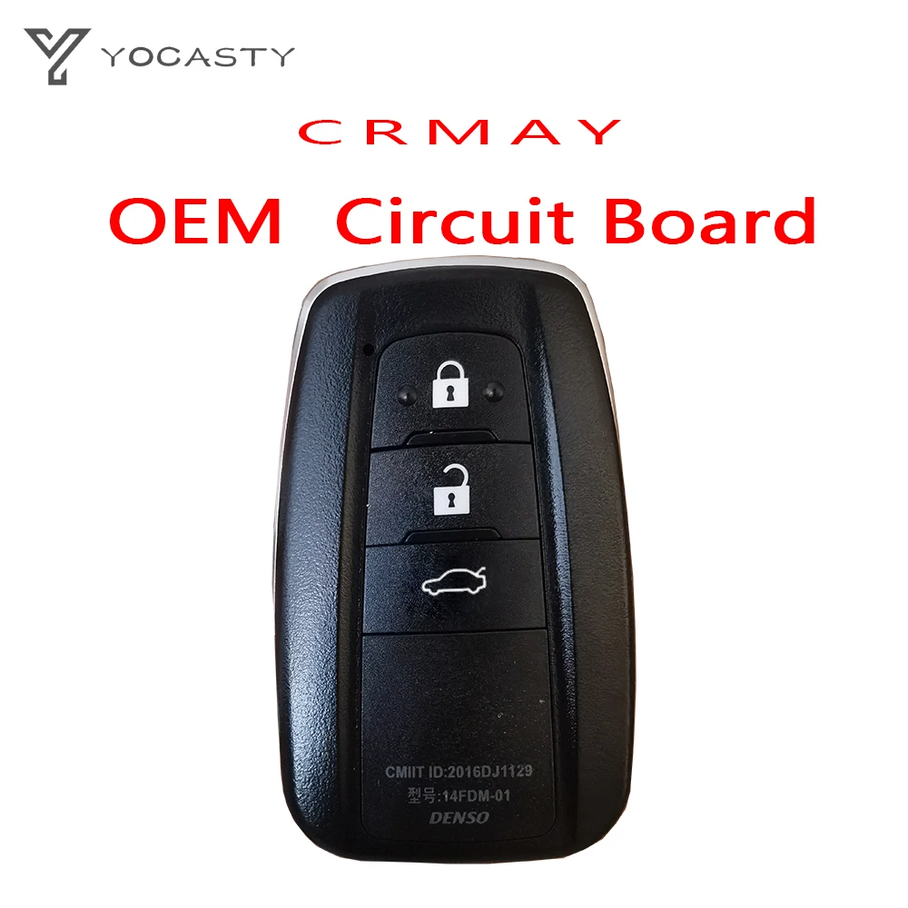 YOCASTY Smart Car Key For Toyota Camry 2018+ For Toyota Camry 2018 433MHZ 14FCC 14FDM-01 89904-33870 3 Button keyless start