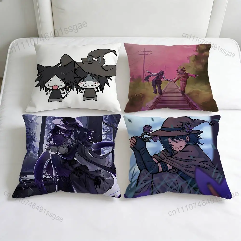 

A-Azure Time F-Forsaken Cute Decorative Square Pillow Cover Soft & Comfortable Pillow Case Sofa Bed Home Decoration