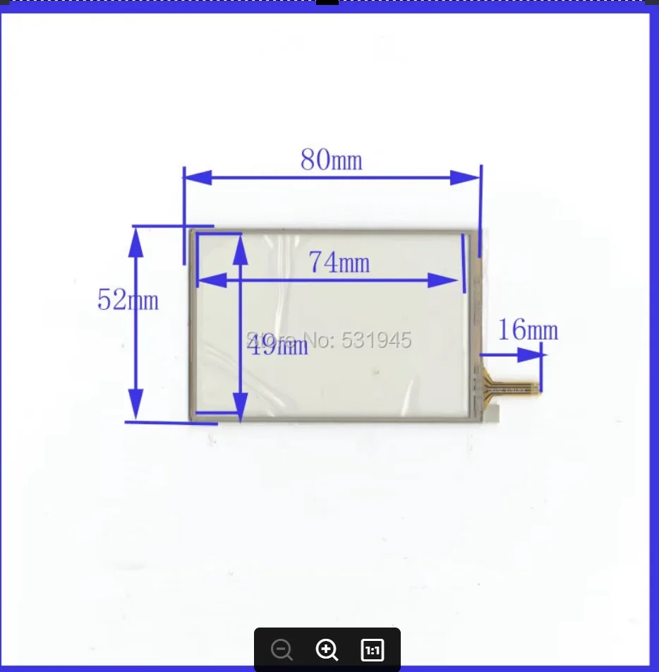 ZhiYuSun nueva pantalla táctil de 3 pulgadas 80mm * 52mm para 3 GPS GLASS 80*52 para tble compatible XWT615 para soling gps táctil en pantalla