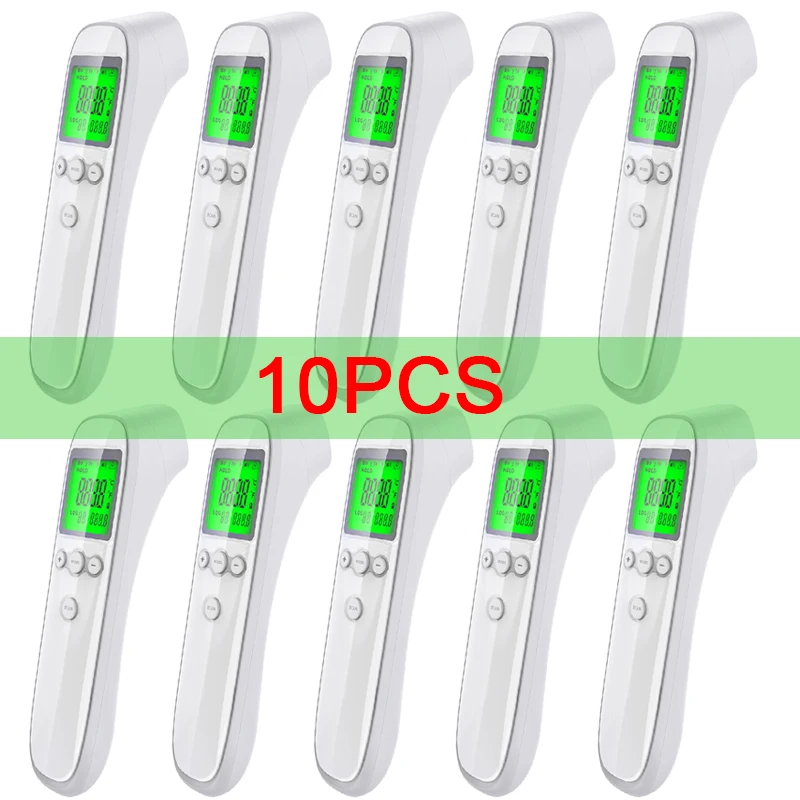 

10PCS Baby Digital Infrared Forehead Thermometer Fever Contactless Clinical Electronic Medical Non Contact Temperature Meter