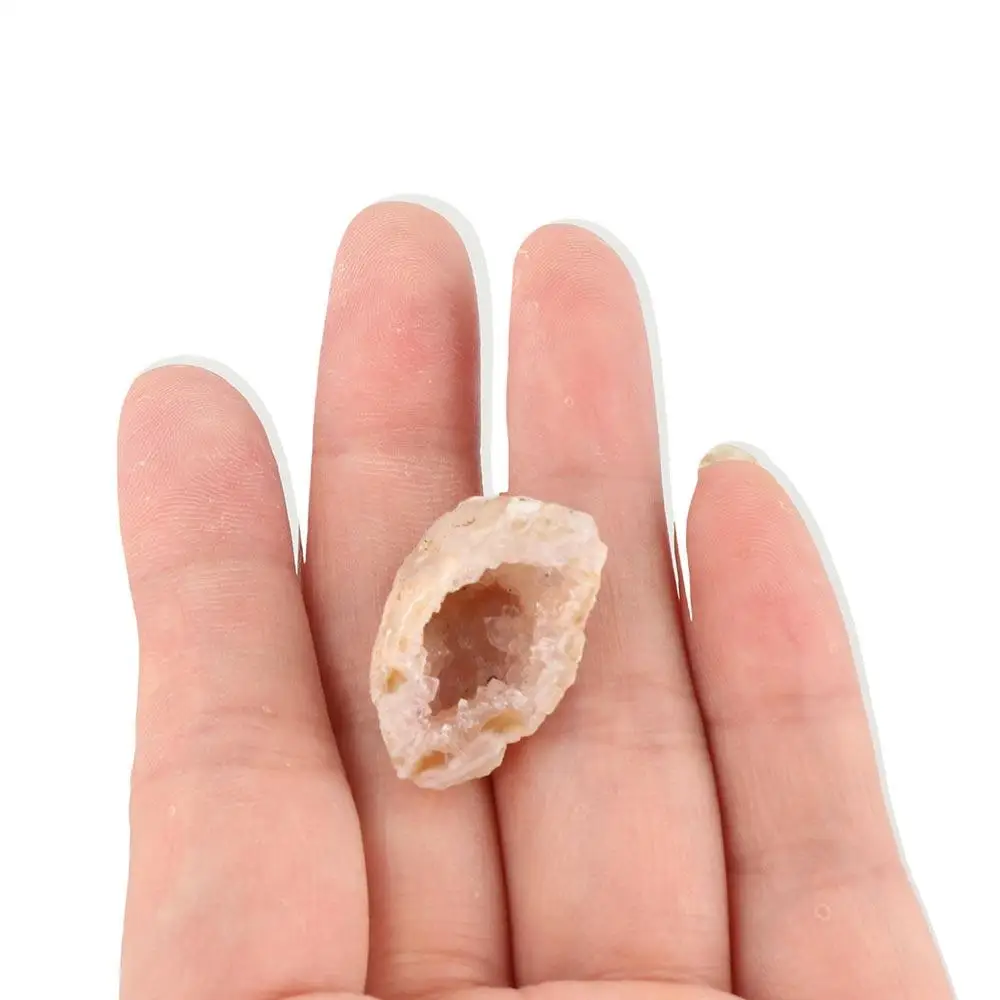 Fashion Stone Crafts Natural Agate Geodes DIY Carved Mini Cornucopia Mineral Ore Natural Rough Raw Stone Ornaments Home Decor