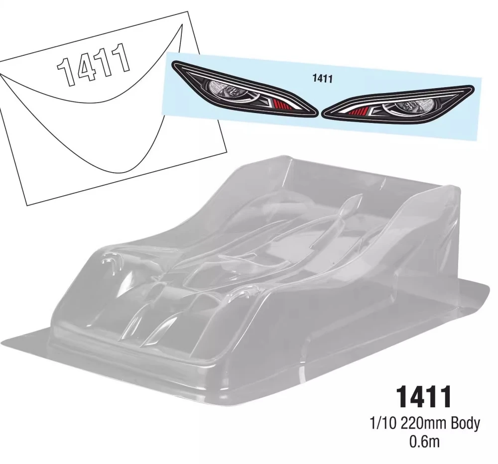 

Team C 1411 1/10 Lexan 220mm Racing body