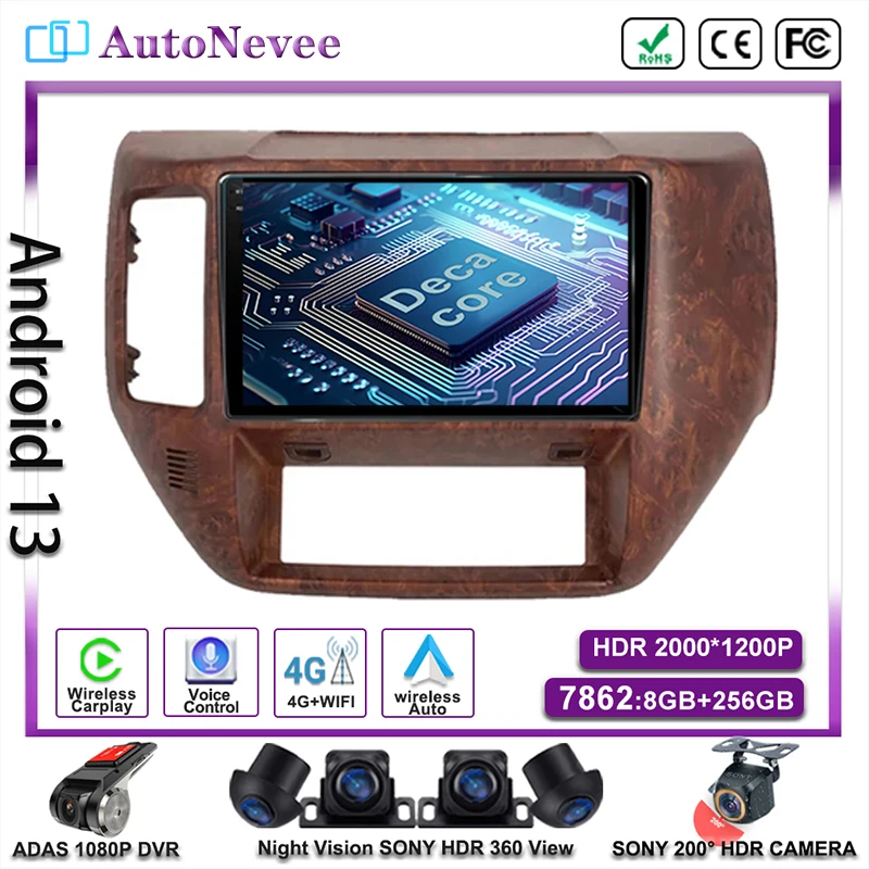 

Android 13 Stereo For Nissan Patrol V 5 Y61 2004 - 2021 Multimedia GPS Car Player Auto Radio Navigation Carplay Dash Cam 5G DVD