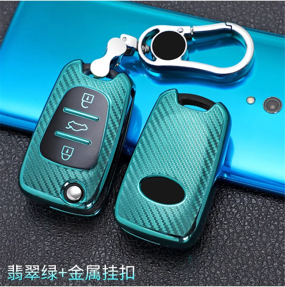 Car Key Case For Kia Sportage Rio 3 Soul Optima Ceed Pro K5 K2 Pride For hyundai i20 i30 ix20 ix35 Elantra Accent Shell Cover