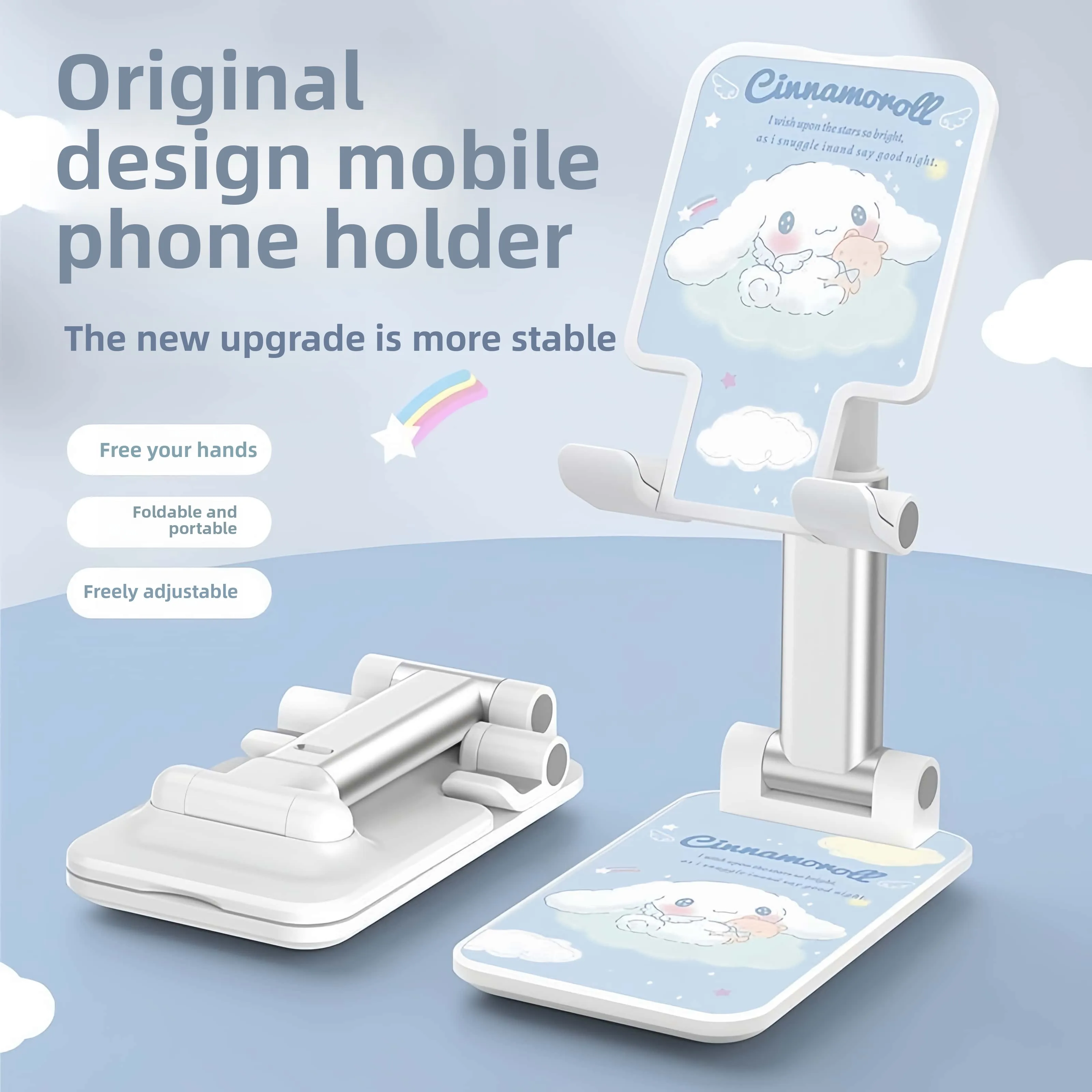 

Cartoon cartoon characters Kulomi Cinnamoroll desktop mobile phone stand lift multi-function telescopic cute cartoon wholesale