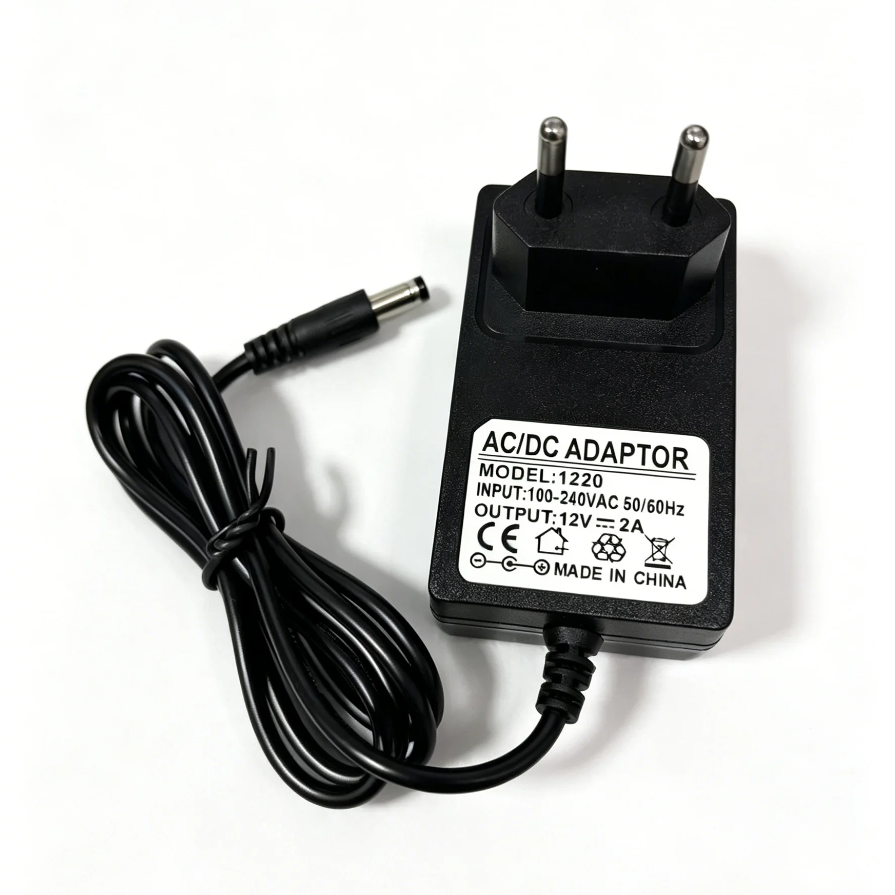 HQCAM Qualified AC 110-240V para DC 12V 2A Adaptador de fonte de alimentação para CCTV, plugue UE / EUA / Reino Unido / AU