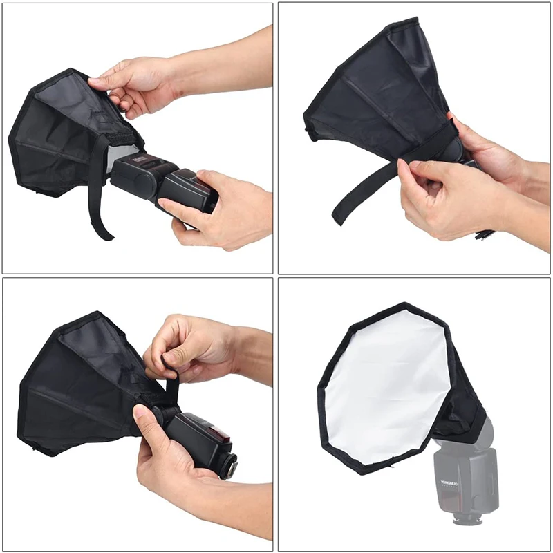 30CM 20CM Universal Portable Flash Diffuser Light Softbox Speedlight Soft Box for DSLR Nikon Canon Flash Light Diffuser Dropship