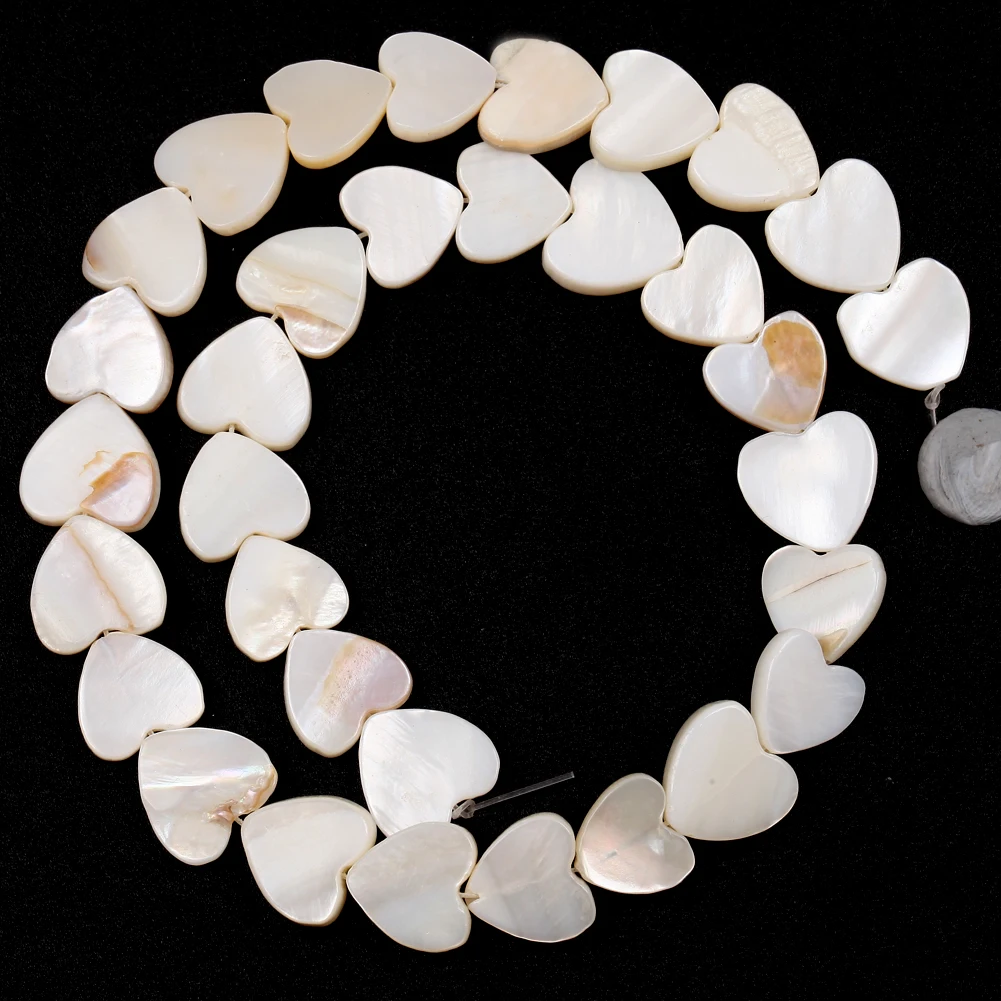 6-15mm Natural Shell Heart Love Shape Loose Beads for Jewelry Making DIY Bracelet Necklace Accessories image 5